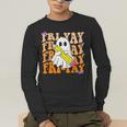 Happy Fri-Yay Friday Lovers Groovy Teacher Life Halloween Men's Long Sleeve T-Shirt, funny gift Happy Fri-Yay Friday Lovers Groovy Teacher Life Halloween Men's Long Sleeve T-Shirt, funny gift