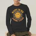 Happy To See Your Face Retro Happy Teacher Back To School Men's Long Sleeve T-Shirt, funny gift Happy To See Your Face Retro Happy Teacher Back To School Men's Long Sleeve T-Shirt, funny gift