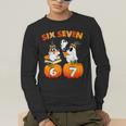 Haunted By 67 Boo Ghost Pumpkin Halloween Teacher Men's Long Sleeve T-Shirt, funny gift
