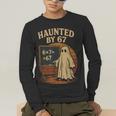 Haunted By 67 Ghost Math Joke Student Halloween Nerd Teacher Men's Long Sleeve T-Shirt, funny gift Haunted By 67 Ghost Math Joke Student Halloween Nerd Teacher Men's Long Sleeve T-Shirt, funny gift