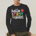 Hello First Grade Team 1st Grade Back To School Teacher Kids Men's Long Sleeve T-Shirt, funny gift Hello First Grade Team 1st Grade Back To School Teacher Kids Men's Long Sleeve T-Shirt, funny gift