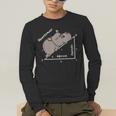Hippotenuse Hippo Angle Function Hypotenuse Math Teacher Men's Long Sleeve T-Shirt, funny gift