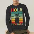 Hola Estudiantes Spanish Teacher Back To School 2025 Men's Long Sleeve T-Shirt, funny gift Hola Estudiantes Spanish Teacher Back To School 2025 Men's Long Sleeve T-Shirt, funny gift