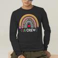 IA Crew Instructional Assistant Rainbow Teachers Aide Men's Long Sleeve T-Shirt, funny gift IA Crew Instructional Assistant Rainbow Teachers Aide Men's Long Sleeve T-Shirt, funny gift