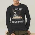 I'Ll Just Wait Until It's Quiet Skeleton Teacher Halloween Men's Long Sleeve T-Shirt, funny gift