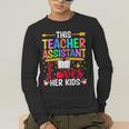 Instructional Assistant Loves Her Kids Teacher Assistant Men's Long Sleeve T-Shirt, funny gift
