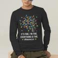 It's Fine I'm Fine Christmas Light Principal Teacher Xmas Men Women Men's Long Sleeve T-Shirt, funny gift It's Fine I'm Fine Christmas Light Principal Teacher Xmas Men Women Men's Long Sleeve T-Shirt, funny gift