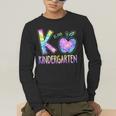 K Is For Kindergarten Teacher Tie Dye Back To School Kinder Men's Long Sleeve T-Shirt, funny gift K Is For Kindergarten Teacher Tie Dye Back To School Kinder Men's Long Sleeve T-Shirt, funny gift