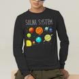 Kids Solar Systems Cute Planets Space Science Teacher School Men's Long Sleeve T-Shirt, funny gift