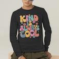 Kind Is Always Cool Groovy Teacher Be Kind Kindness Matters Men's Long Sleeve T-Shirt, funny gift Kind Is Always Cool Groovy Teacher Be Kind Kindness Matters Men's Long Sleeve T-Shirt, funny gift