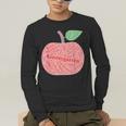 Kindergarten Apple Word Art For Teachers & Students Men's Long Sleeve T-Shirt, funny gift Kindergarten Apple Word Art For Teachers & Students Men's Long Sleeve T-Shirt, funny gift