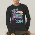 Kindergarten Is My Jam Cute Teacher Shirt 80's 90's Styl Men's Long Sleeve T-Shirt, funny gift Kindergarten Is My Jam Cute Teacher Shirt 80's 90's Styl Men's Long Sleeve T-Shirt, funny gift
