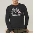Kindergarten Teacher Dinosaur Back To School Men's Long Sleeve T-Shirt, funny gift