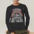 Kindergarten Teacher Tiny Humans Pre-School Teacher Men's Long Sleeve T-Shirt, funny gift