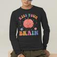 Kiss Your Brain Sped Teacher Appreciation Back To School Kid Men's Long Sleeve T-Shirt, funny gift