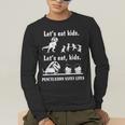 Let's Eat Kids Fun Dinosaurs Grammar Teacher Men's Long Sleeve T-Shirt, funny gift