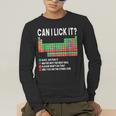 Can I Lick It Periodic Table Science Teacher Boy And Girls Men's Long Sleeve T-Shirt, funny gift