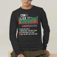 Can I Lick It Periodic Table Science Teacher Chemistry Men's Long Sleeve T-Shirt, funny gift Can I Lick It Periodic Table Science Teacher Chemistry Men's Long Sleeve T-Shirt, funny gift