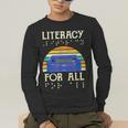 Literacy For All Visually Impaired Braille Teacher The Blind Men's Long Sleeve T-Shirt, funny gift Literacy For All Visually Impaired Braille Teacher The Blind Men's Long Sleeve T-Shirt, funny gift