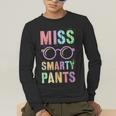 Little MISS SMARTY PANTS School Grad Teacher Last Day Men's Long Sleeve T-Shirt, funny gift Little MISS SMARTY PANTS School Grad Teacher Last Day Men's Long Sleeve T-Shirt, funny gift