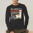 Llama Learning T Shirt Teachers Students Alpaca Lovers Men's Long Sleeve T-Shirt, funny gift Llama Learning T Shirt Teachers Students Alpaca Lovers Men's Long Sleeve T-Shirt, funny gift