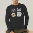 Llama Shirt English Teacher School Student ESL Joke Men's Long Sleeve T-Shirt, funny gift