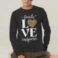 Love Leopard Print Teacher Cheetah School Inspire Teach Men's Long Sleeve T-Shirt, funny gift Love Leopard Print Teacher Cheetah School Inspire Teach Men's Long Sleeve T-Shirt, funny gift