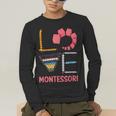Love Montessori Education Math Teacher Men's Long Sleeve T-Shirt, funny gift