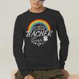Luckiest Teacher Ever Rainbow- St Patricks Day Teacher Men's Long Sleeve T-Shirt, funny gift