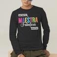 Maestra Fabulosa Bilingual Spanish Espanol Teacher School Men's Long Sleeve T-Shirt, funny gift