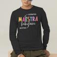 Maestra Fabulosa Maestra De EspañOl Spanish Teacher Men's Long Sleeve T-Shirt, funny gift Maestra Fabulosa Maestra De EspañOl Spanish Teacher Men's Long Sleeve T-Shirt, funny gift