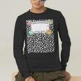 Matching Group Halloween Teacher Composition Book Notebook Men's Long Sleeve T-Shirt, funny gift