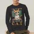 I Did The Math The Answer Is Cats Math Cat Teacher Men's Long Sleeve T-Shirt, funny gift