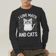 Math And Cats Apparel For Teachers Students Cat Lovers Men's Long Sleeve T-Shirt, funny gift Math And Cats Apparel For Teachers Students Cat Lovers Men's Long Sleeve T-Shirt, funny gift