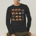 Math Number Thanksgiving Count Answer Pie Turkey Teacher Men's Long Sleeve T-Shirt, funny gift Math Number Thanksgiving Count Answer Pie Turkey Teacher Men's Long Sleeve T-Shirt, funny gift