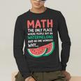 Math Only Place Where People Buy 66 Watermelons Teacher Joke Men's Long Sleeve T-Shirt, funny gift Math Only Place Where People Buy 66 Watermelons Teacher Joke Men's Long Sleeve T-Shirt, funny gift