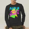 Math Is Radical Retro 80s Vintage Algebra Teacher Men's Long Sleeve T-Shirt, funny gift