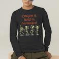 Montessori Creepin' It Real HALLOWEEN School Teacher Shirt Men's Long Sleeve T-Shirt, funny gift