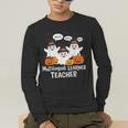 Multilingual Learner Teacher Spooky Halloween ESL Teacher Men's Long Sleeve T-Shirt, funny gift Multilingual Learner Teacher Spooky Halloween ESL Teacher Men's Long Sleeve T-Shirt, funny gift