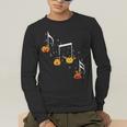 Music Note Pumpkin Fall Music Teacher Halloween Costume Men's Long Sleeve T-Shirt, funny gift