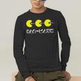 Nerdy Pac-Math Nom Retro Game Precalculus Math Teacher Men's Long Sleeve T-Shirt, funny gift Nerdy Pac-Math Nom Retro Game Precalculus Math Teacher Men's Long Sleeve T-Shirt, funny gift