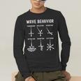 Nerdy Vintage Wave Behavior Physics Science Teacher Geek Men Women Girls Kids Men's Long Sleeve T-Shirt, funny gift