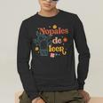 Nopales De Leer Spanish Teacher Maestra Cactus Bilingual Men's Long Sleeve T-Shirt, funny gift