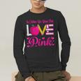In October We Wear Pink Love Teacher Breast Cancer Awareness Men's Long Sleeve T-Shirt, funny gift