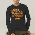 One Thankful PE Teacher Thanksgiving Fall Autumn Groovy Men's Long Sleeve T-Shirt, funny gift One Thankful PE Teacher Thanksgiving Fall Autumn Groovy Men's Long Sleeve T-Shirt, funny gift