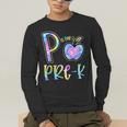 P Is For Pre-K Preschool Teacher Tie Dye Back To School Men's Long Sleeve T-Shirt, funny gift P Is For Pre-K Preschool Teacher Tie Dye Back To School Men's Long Sleeve T-Shirt, funny gift