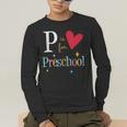 P Is For Preschool Teacher Student Back To School Men's Long Sleeve T-Shirt, funny gift P Is For Preschool Teacher Student Back To School Men's Long Sleeve T-Shirt, funny gift