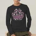Panthers Paw Print Leopard Maroon Panther Pride Teacher Men's Long Sleeve T-Shirt, funny gift