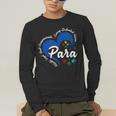Para Heart Teacher Paraprofessional School Appreciation Men's Long Sleeve T-Shirt, funny gift Para Heart Teacher Paraprofessional School Appreciation Men's Long Sleeve T-Shirt, funny gift