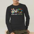 Peace Love Inclusion Sped Squad Special-Ed Teacher Daycare Men's Long Sleeve T-Shirt, funny gift